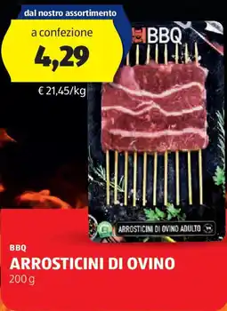 ALDI Bbq arrosticini di ovino offerta