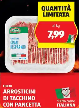 ALDI Fileni arrosticini di tacchino con pancetta offerta
