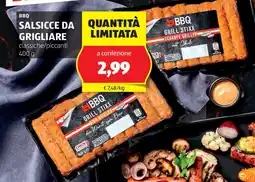 ALDI Bbq salsicce da grigliare offerta