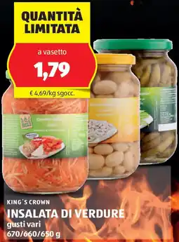 ALDI King's crown insalata di verdure offerta