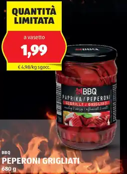 ALDI Bbq peperoni grigliati offerta