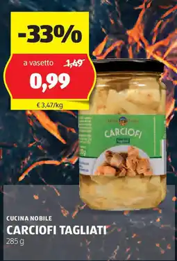 ALDI Cucina nobile carciofi tagliati offerta