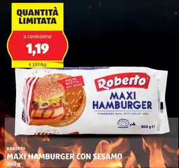 ALDI Roberto maxi hamburger con sesamo offerta