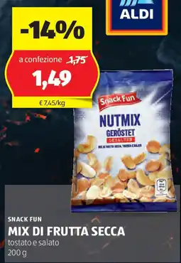 ALDI Snack fun mix di frutta secca offerta