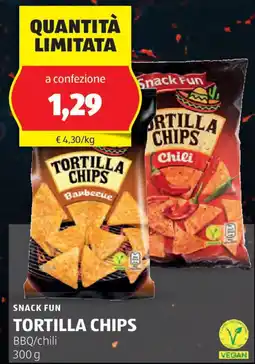 ALDI Snack fun tortilla chips offerta