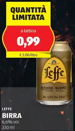ALDI Leffe birra offerta