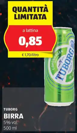 ALDI Tuborg birra offerta