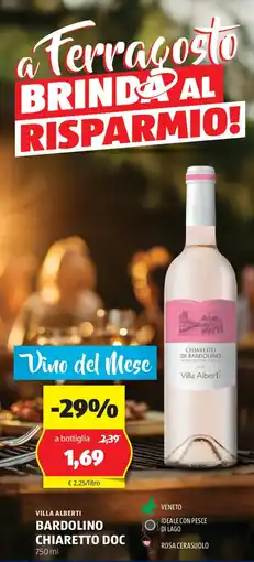 ALDI Villa alberti bardolino chiaretto doc offerta