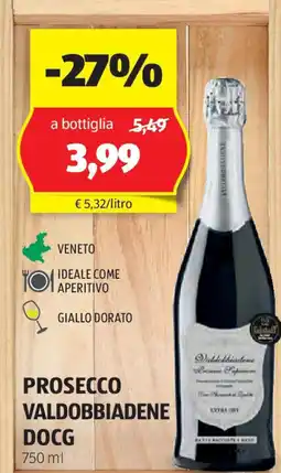 ALDI Prosecco valdobbiadene docg offerta