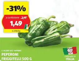 ALDI I colori del sapore peperoni friggitelli offerta