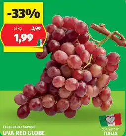 ALDI I colori del sapore uva red globe offerta
