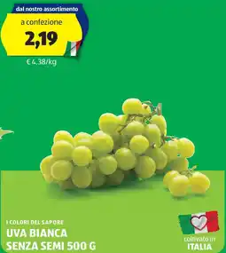 ALDI I colori del sapore uva bianca senza semi offerta