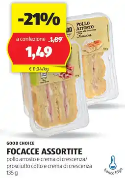 ALDI Good choice focacce assortite offerta