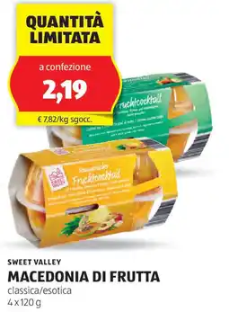 ALDI Sweet valley macedonia di frutta offerta