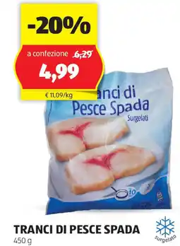 ALDI Tranci di pesce spada offerta