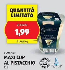 ALDI Gourmet maxi cup al pistacchio offerta