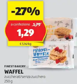 ALDI Finest bakery waffel offerta