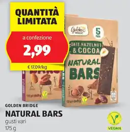 ALDI Golden bridge natural bars offerta
