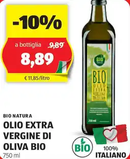 ALDI Bio natura olio extra vergine di oliva bio offerta
