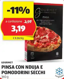 ALDI Gourmet pinsa con nduja e pomodorini secchi offerta