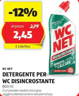 ALDI Wc net detergente per wc disincrostante offerta
