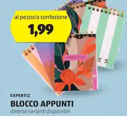 ALDI Expertiz blocco appunti offerta