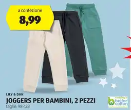 ALDI Lily & dan joggers per bambini, 2 pezzi offerta