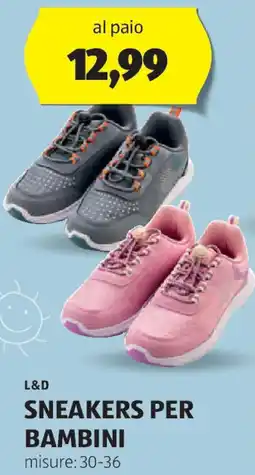 ALDI L&d sneakers per bambini offerta