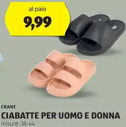 ALDI Crane ciabatte per uomo e donna offerta