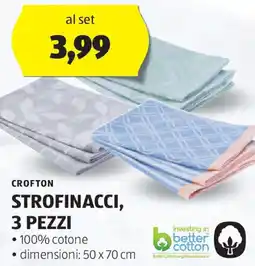 ALDI Crofton strofinacci, 3 pezzi offerta