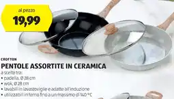 ALDI Crofton pentole assortite in ceramica offerta