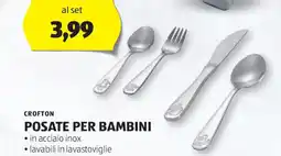ALDI Crofton posate per bambini offerta