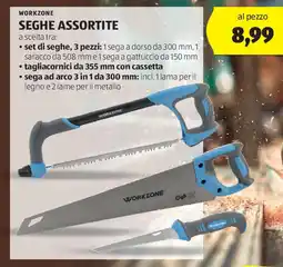 ALDI Workzone seghe assortite offerta
