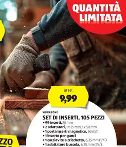 ALDI Workzone set di inserti, 105 pezzi offerta