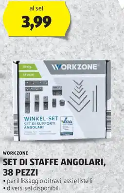 ALDI Workzone set di staffe angolari, 38 pezzi offerta