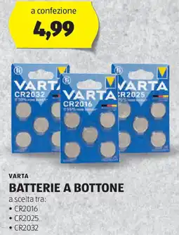 ALDI Varta batterie a bottone offerta