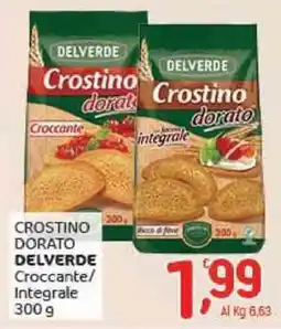 Crai Crostino dorato DELVERDE Croccante/ Integrale offerta