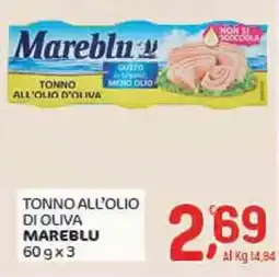 Crai Tonno all'olio di oliva MAREBLU offerta