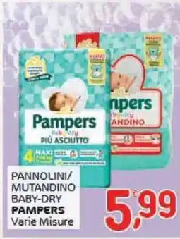 Crai Pannolini/ mutandino baby-dry PAMPERS varie misure offerta
