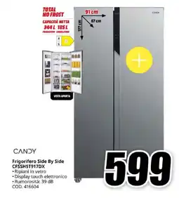 MediaWorld CANDY Frigorifero Side By Side CFSSH5T917DX offerta