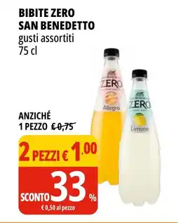 Tigros Bibite zero SAN BENEDETTO offerta