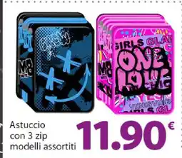 Famila Astuccio con 3 zip offerta