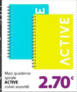 Famila Maxi quaderno spirale ACTIVE offerta