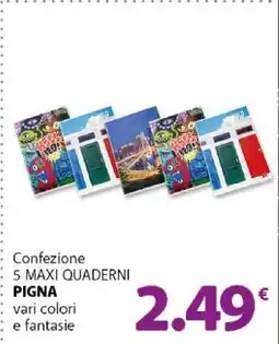 Famila Confezione 5 MAXI QUADERNI offerta
