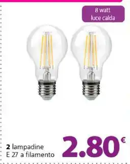 Famila 2 lampadine offerta