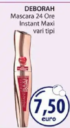 Acqua & Sapone DEBORAH Mascara 24 Ore Instant Maxi offerta