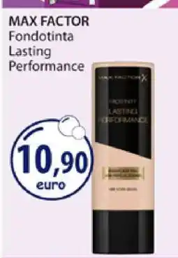 Acqua & Sapone MAX FACTOR Fondotinta Lasting Performance offerta