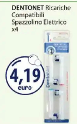 Acqua & Sapone DENTONET Ricariche Compatibili Spazzolino Elettrico x4 offerta