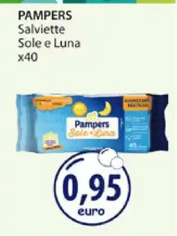 Acqua & Sapone PAMPERS Salviette Sole e Luna x40 offerta