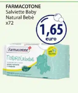 Acqua & Sapone FARMACOTONE Salviette Baby Natural Bebè x72 offerta